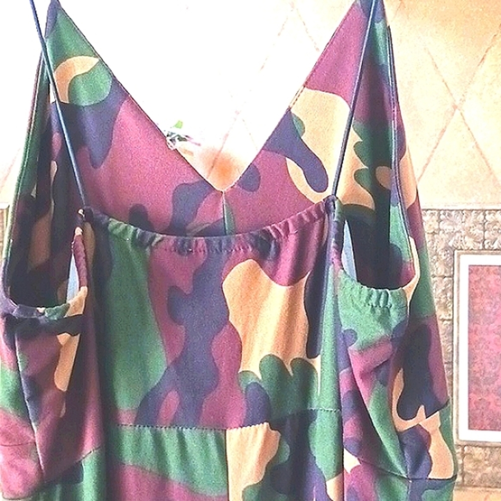 Polly & Esther Camo Print Jumpsuit - Picture 5 of 14